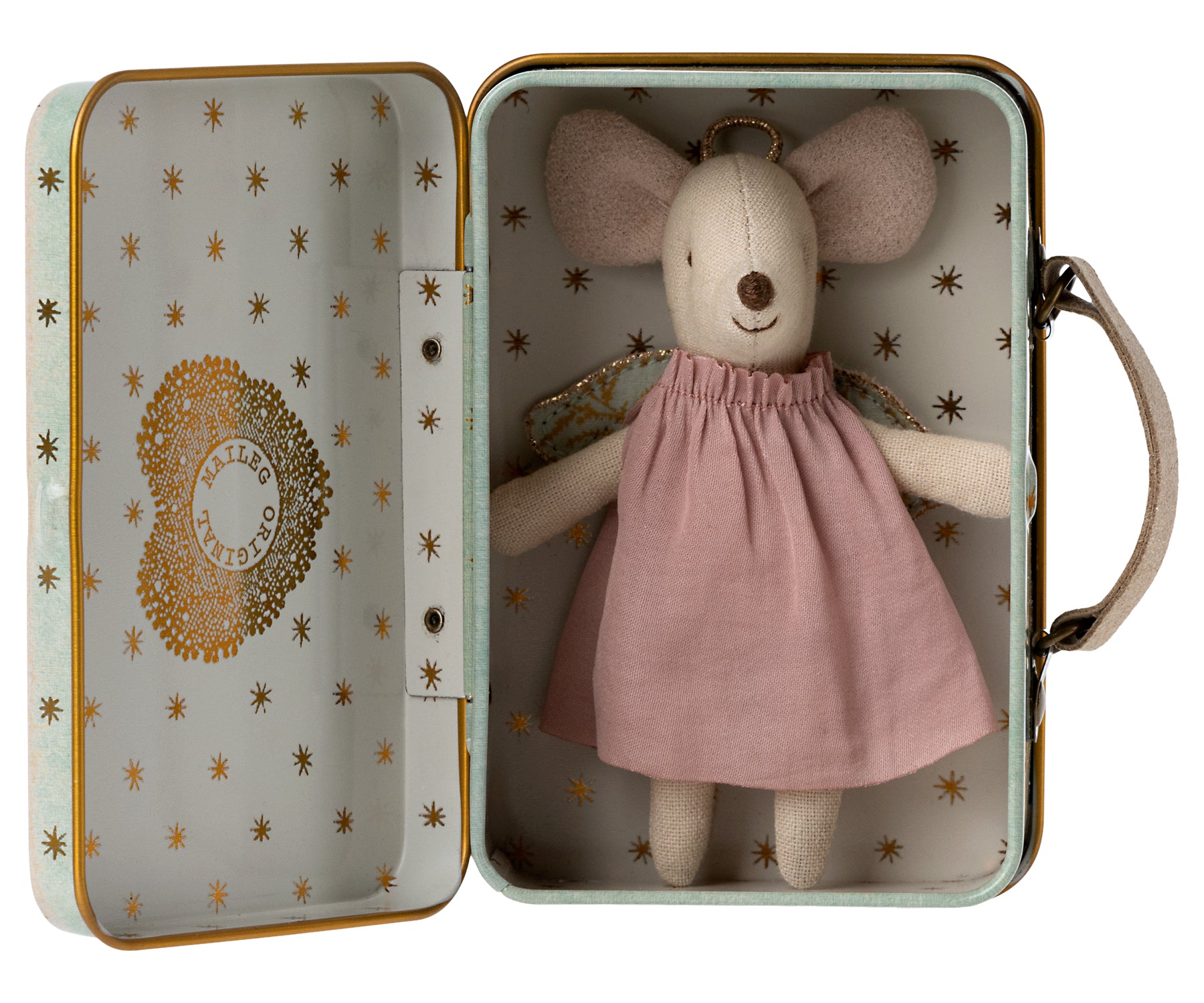 Maileg Guardian Angel Mouse in Suitcase – Little Sister