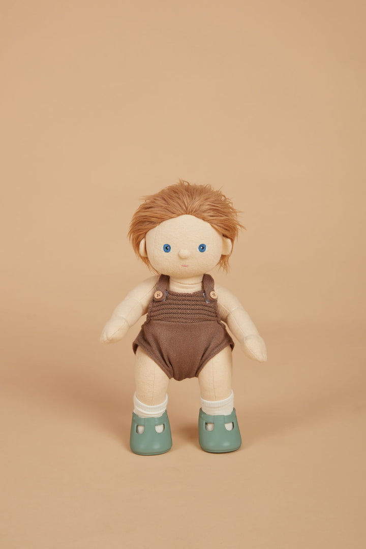 Olli Ella Dinkum Doll Shoes – Basil Green