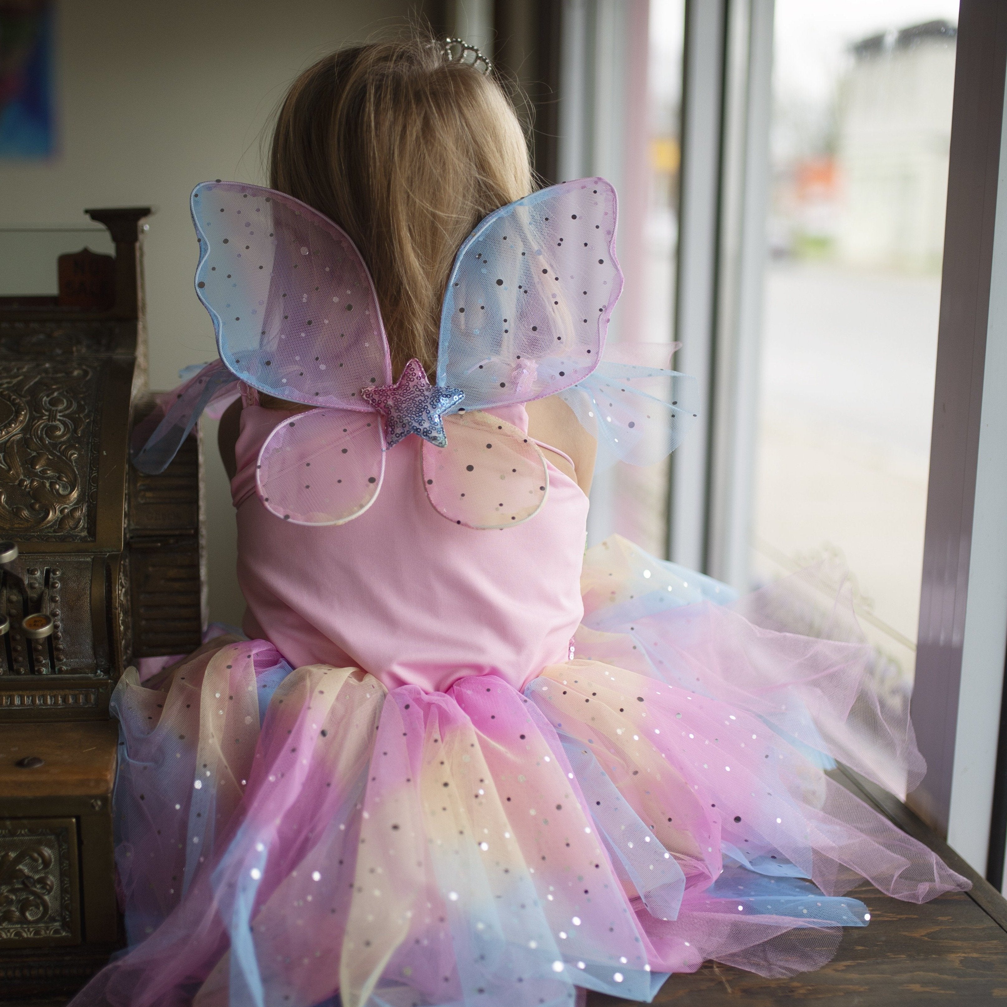 Great Pretenders Rainbow Dress with Fairy Wings