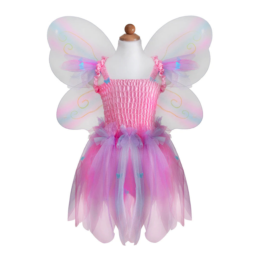Great Pretenders Butterfly Dress with Wings &amp; Wand Play Costume Set