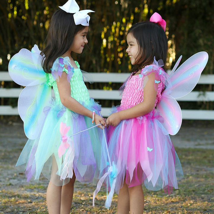 Great Pretenders Butterfly Dress with Wings &amp; Wand Play Costume Set
