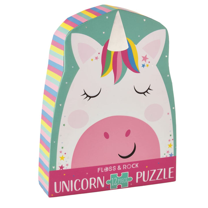 Floss &amp; Rock Rainbow Unicorn Puzzle – 12 Piece