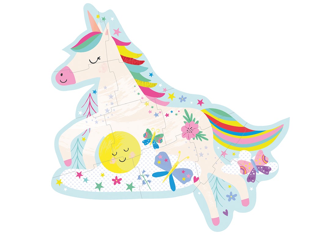 Floss & Rock Rainbow Unicorn Puzzle – 12 Piece