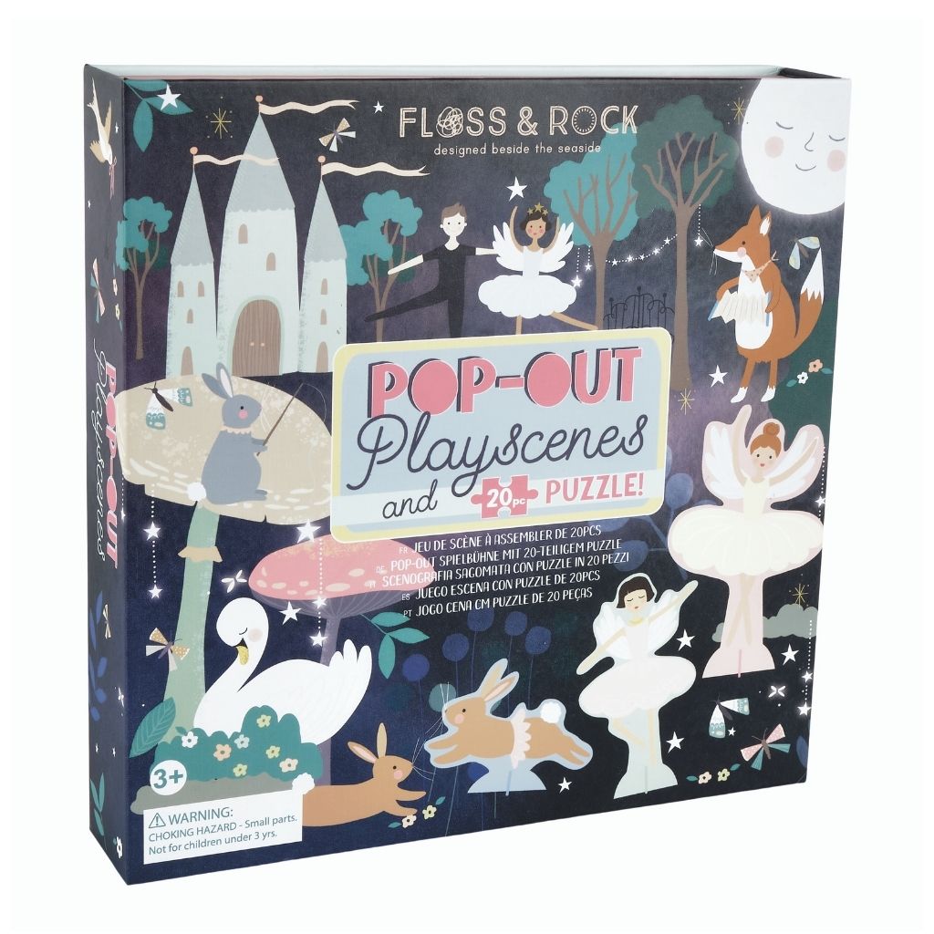 Floss & Rock Pop Out Play Scene with Puzzle – Enchanted