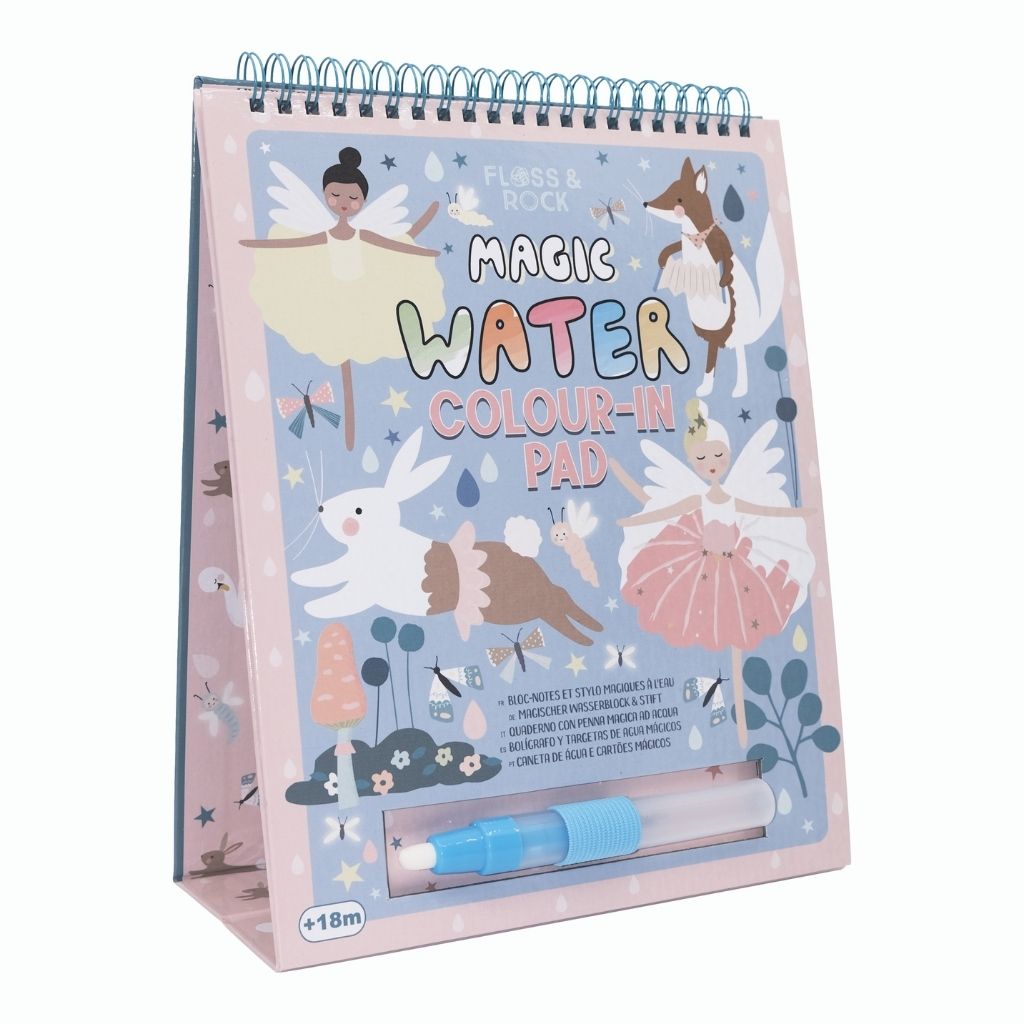 Floss & Rock Magic Colour Changing Water Card Easel & Pen – Enchanted