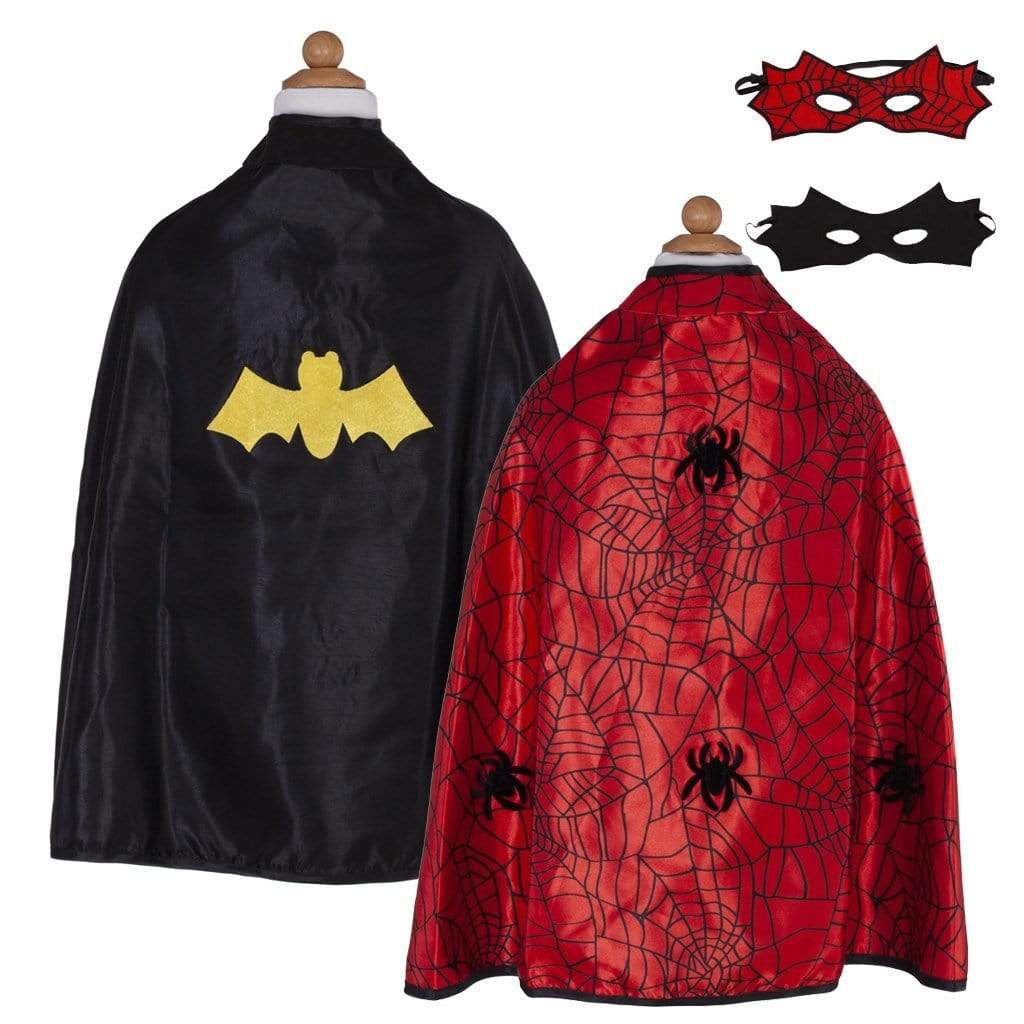 Great Pretenders Reversible Spider & Bat Cape with Mask