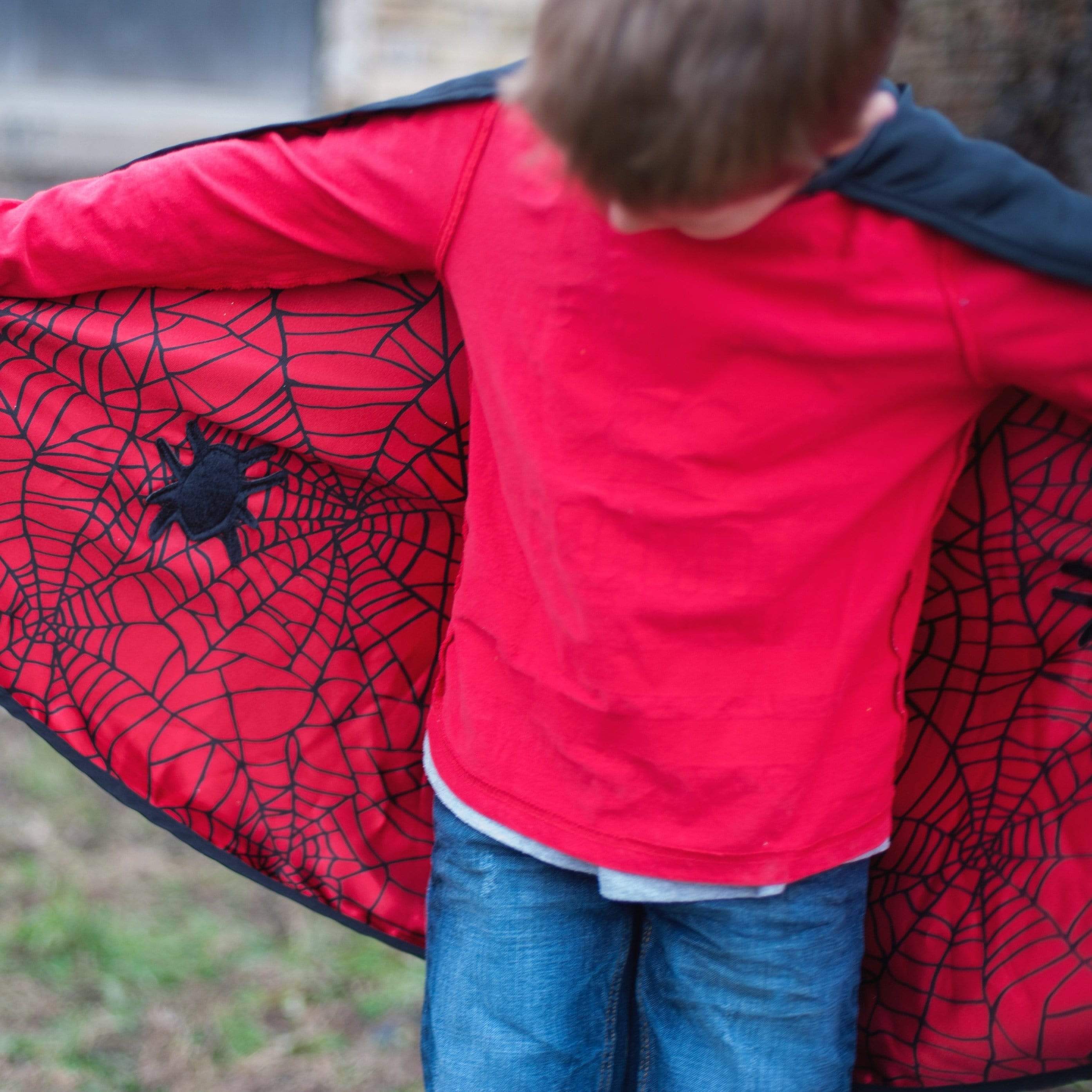 Great Pretenders Reversible Spider & Bat Cape with Mask