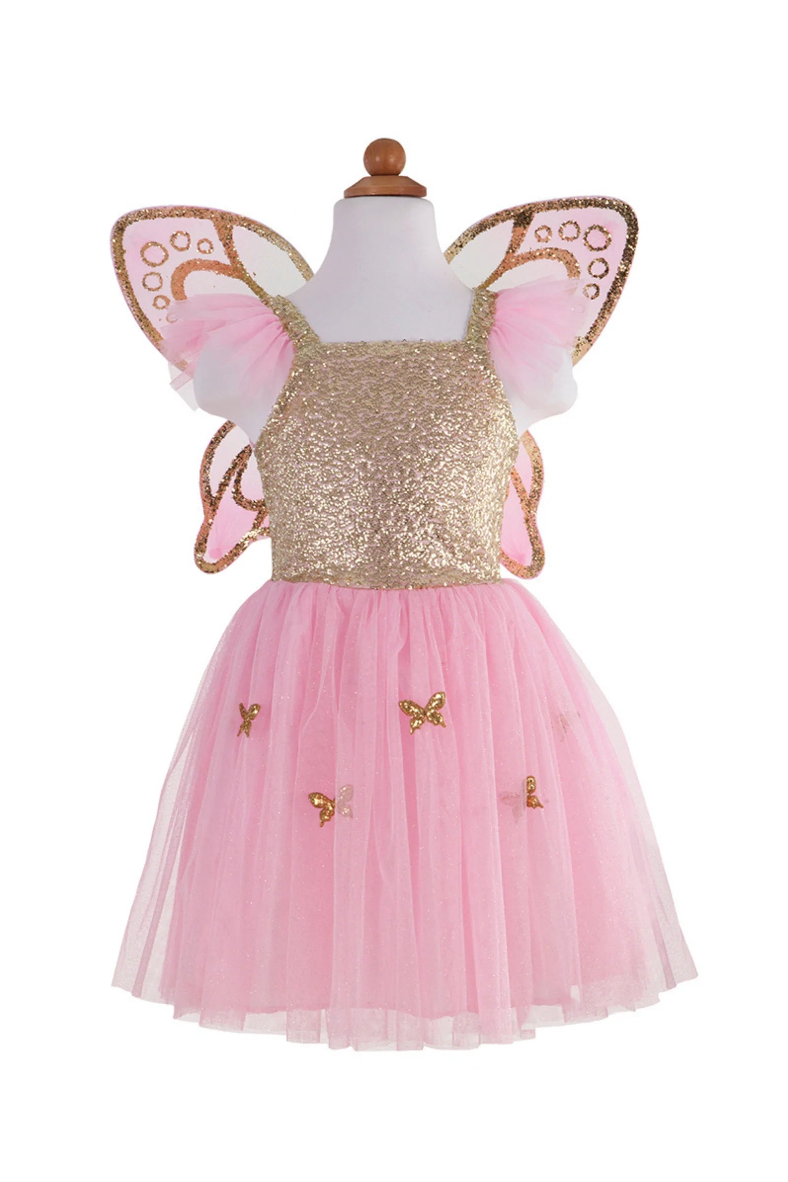 Great Pretenders Gold Butterfly Dress with Wings