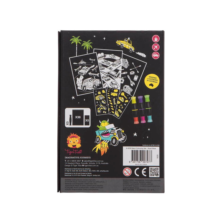 road-stars-neon-colouring-set-3