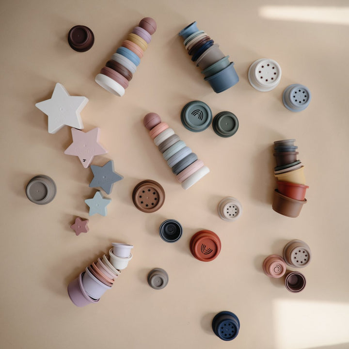 Mushie Stacking Tower Cups – Original