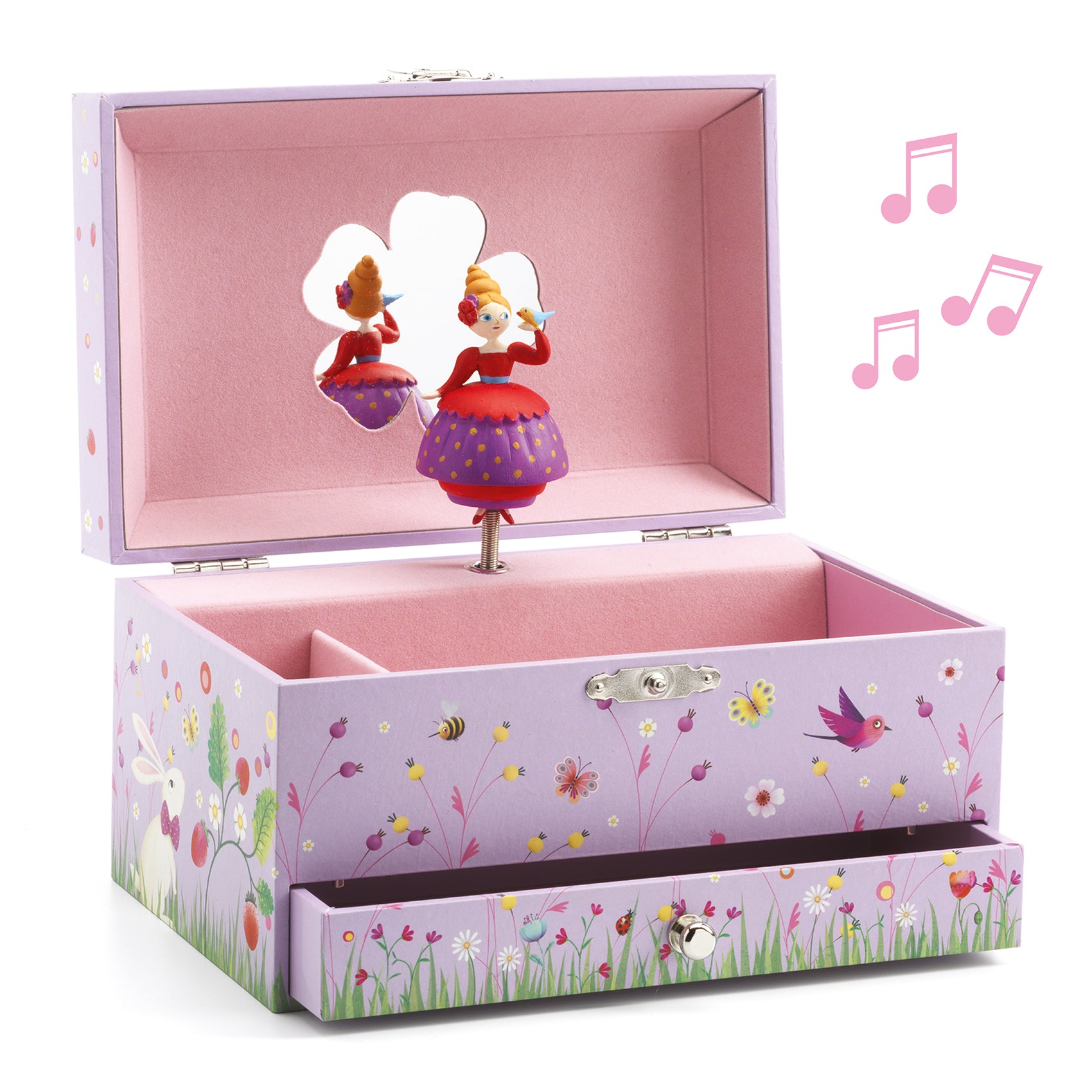 Djeco Wooden Musical Jewellery Box – Princesses Melody