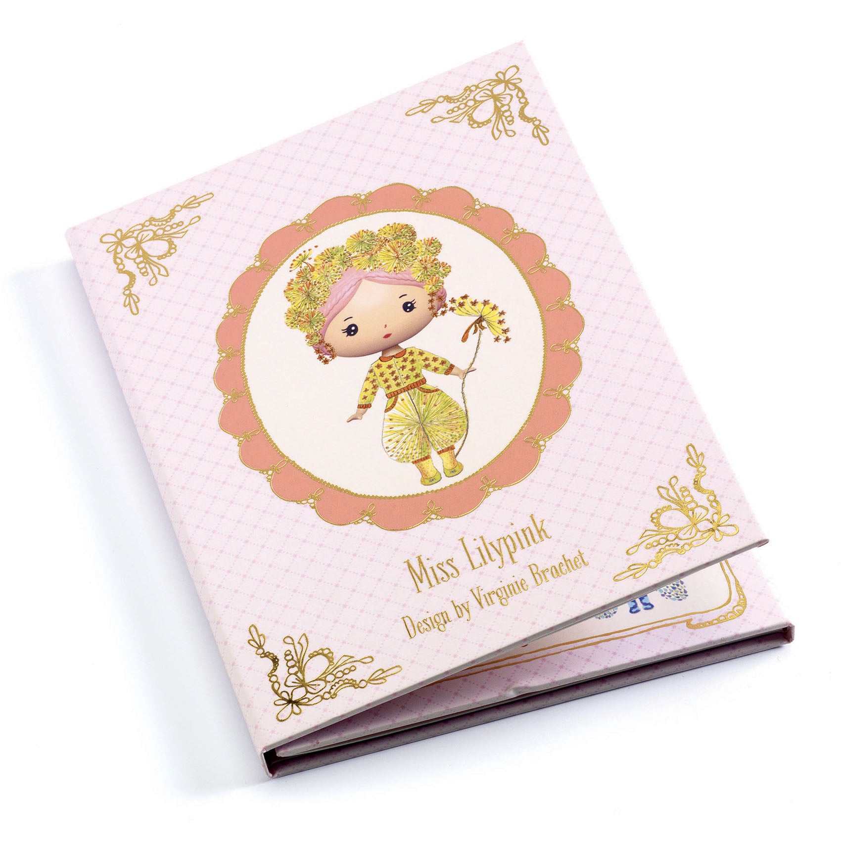 Djeco Tinyly Miss Lilypink with Reusable Stickers