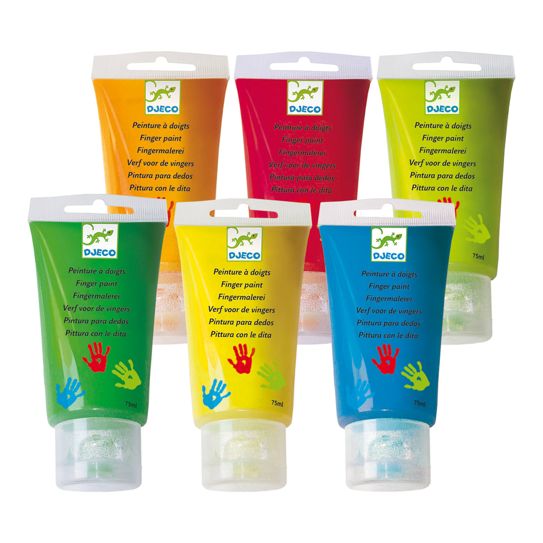 Djeco Finger Paint Tubes – Set of 6
