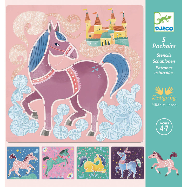 Djeco Stencil Set – Horses