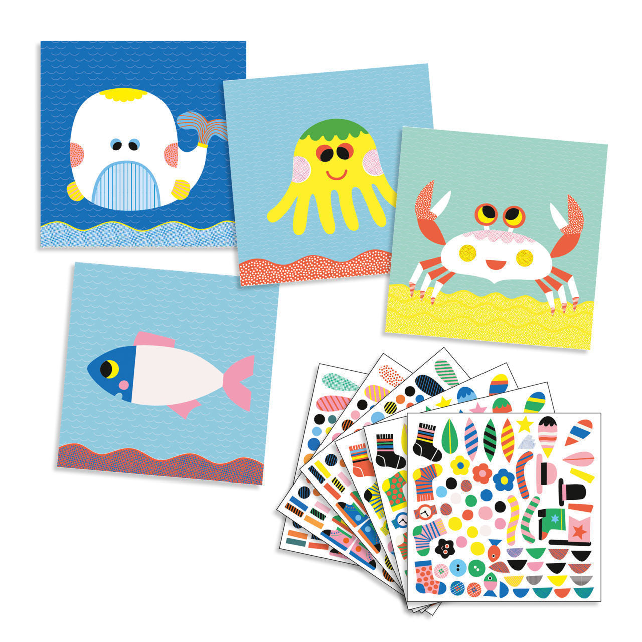 djeco-create-with-reusable-stickers-sea-creatures-2