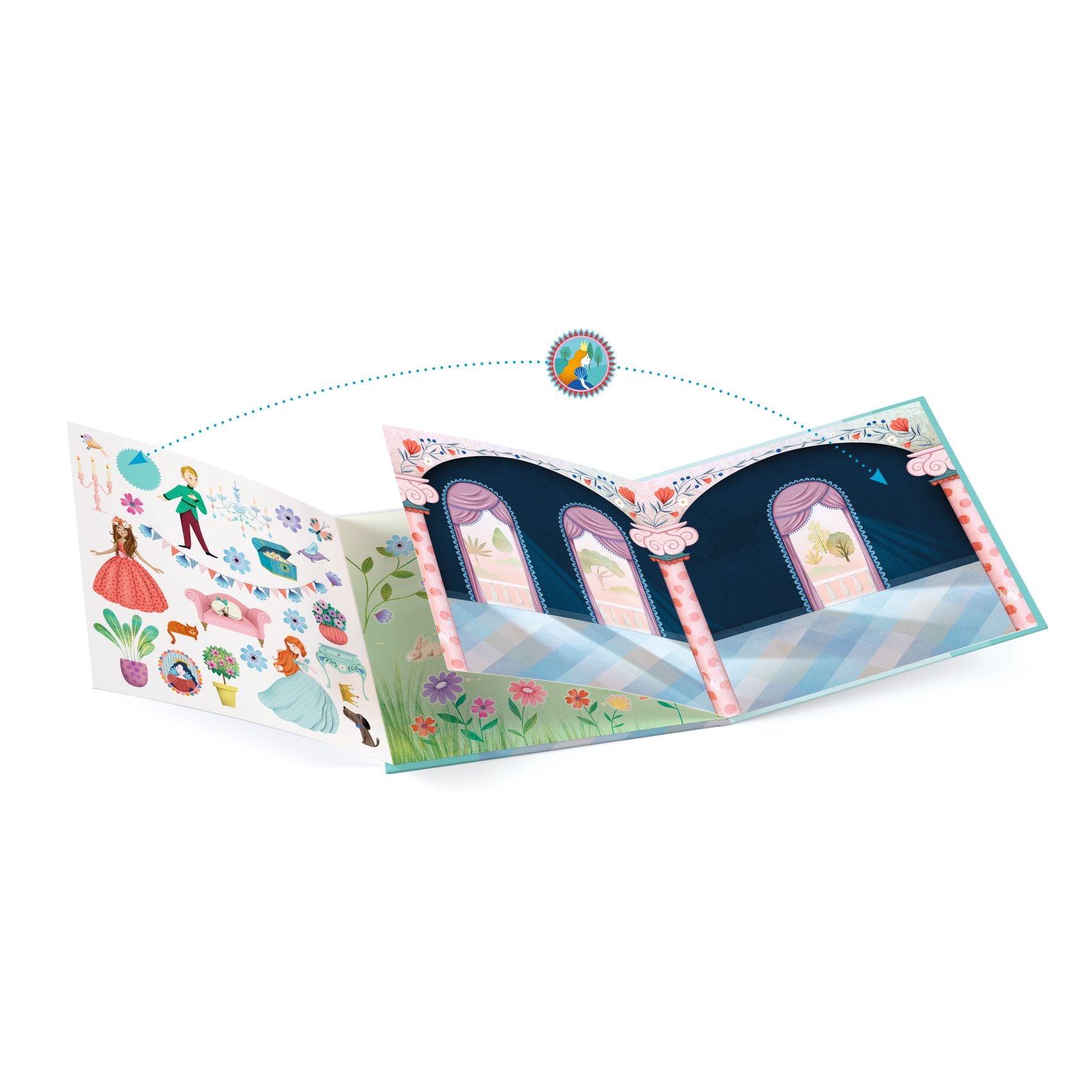 Djeco Life In The Castle with Reusable Stickers