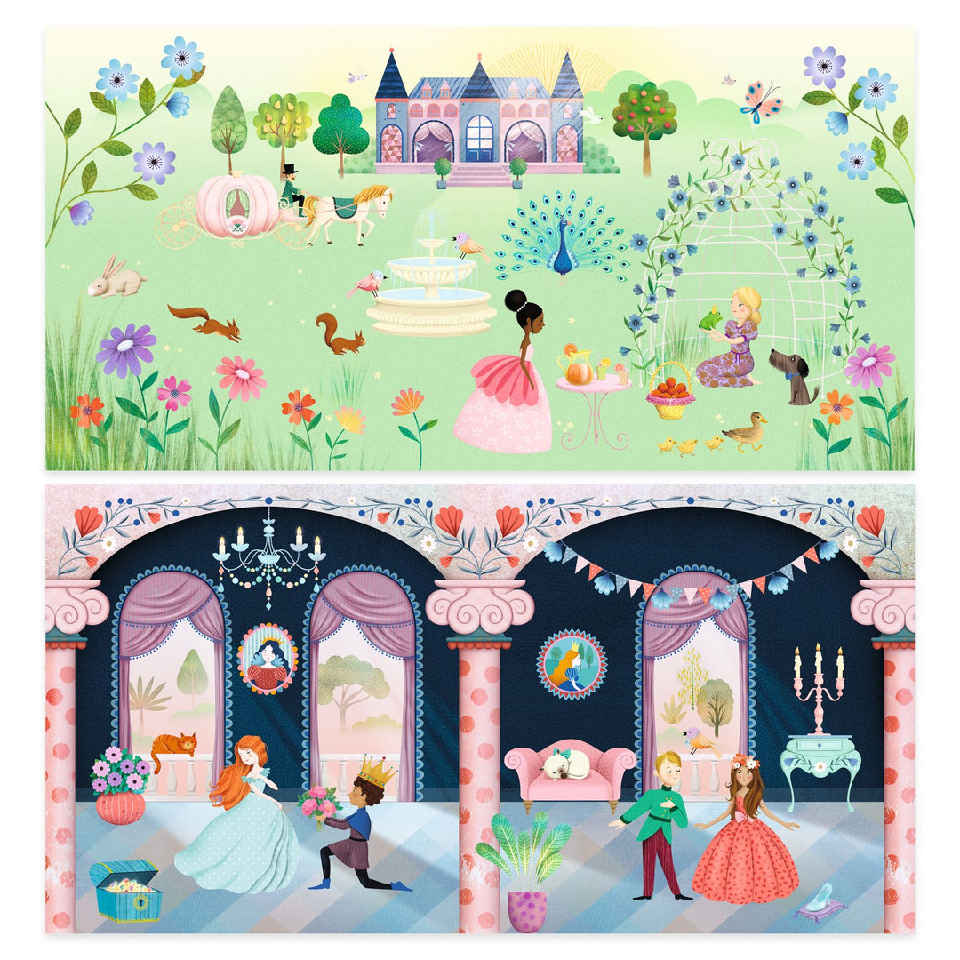 Djeco Life In The Castle with Reusable Stickers