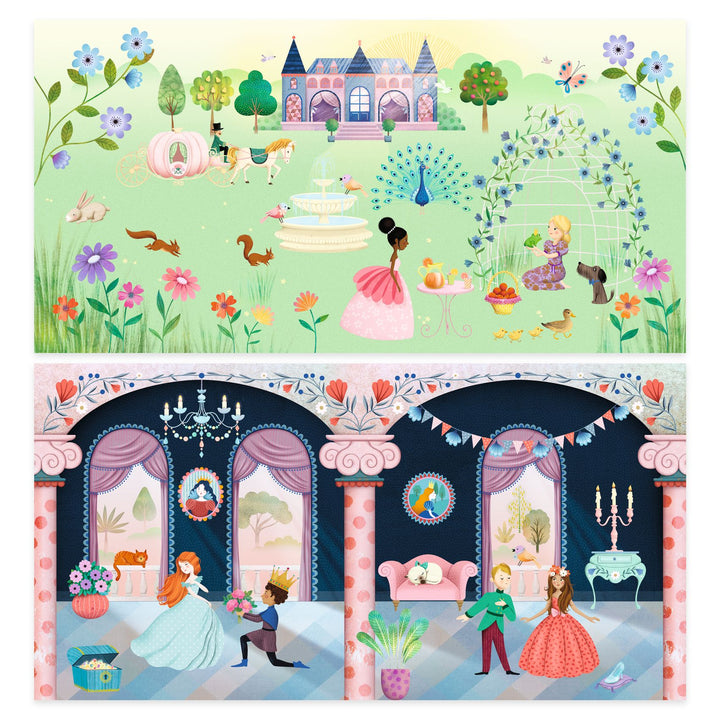 Djeco Life In The Castle with Reusable Stickers