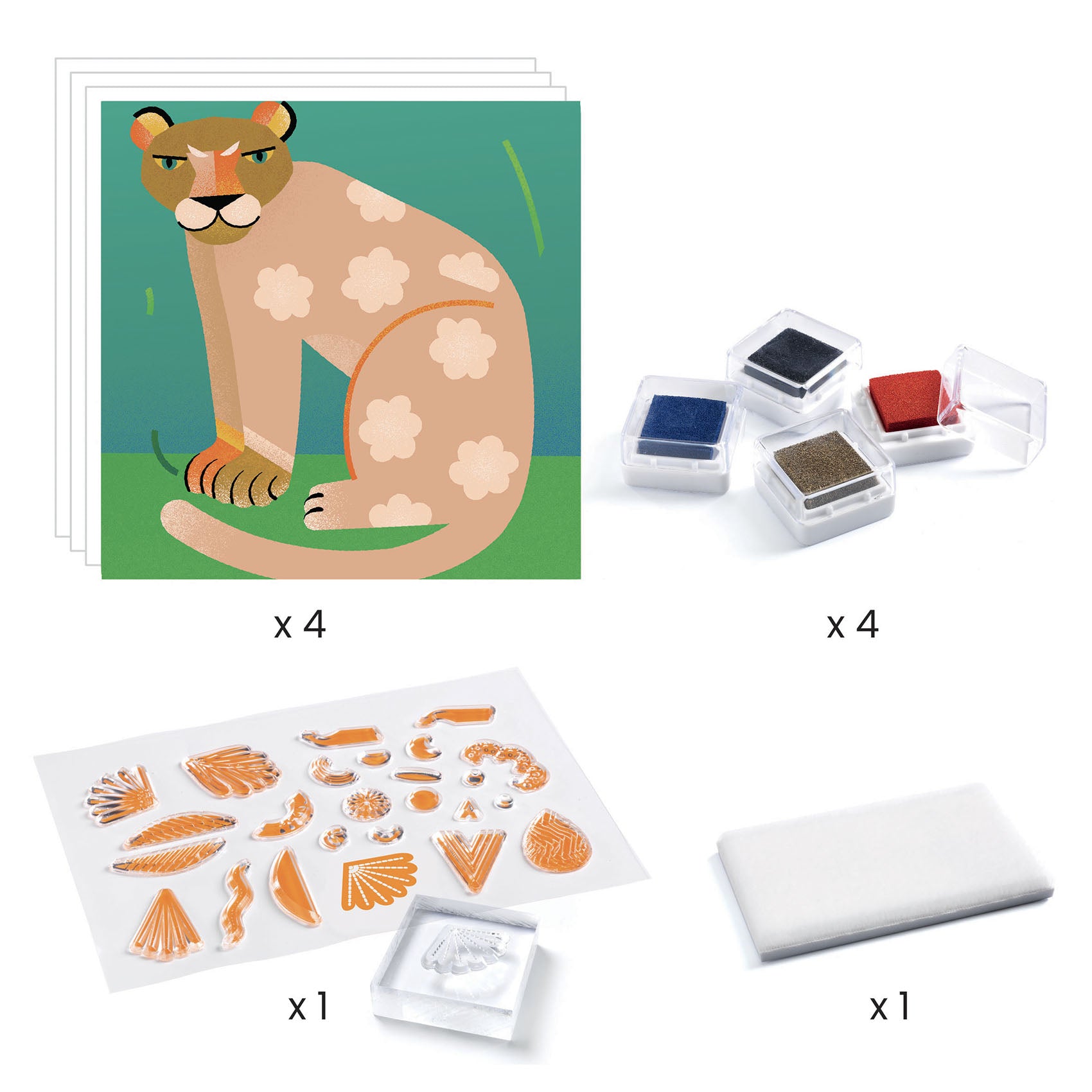 Djeco Stamps – Patterns & Animals