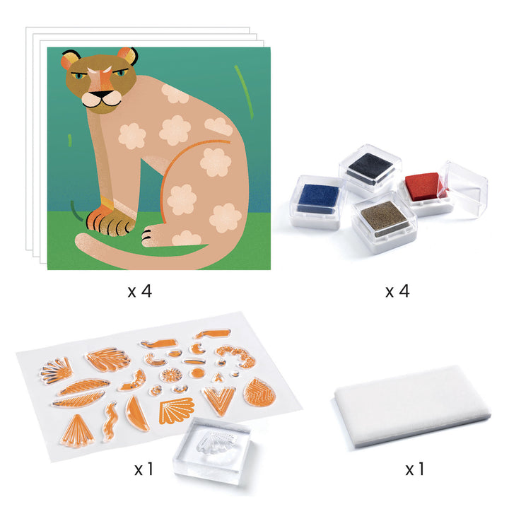Djeco Stamps – Patterns &amp; Animals