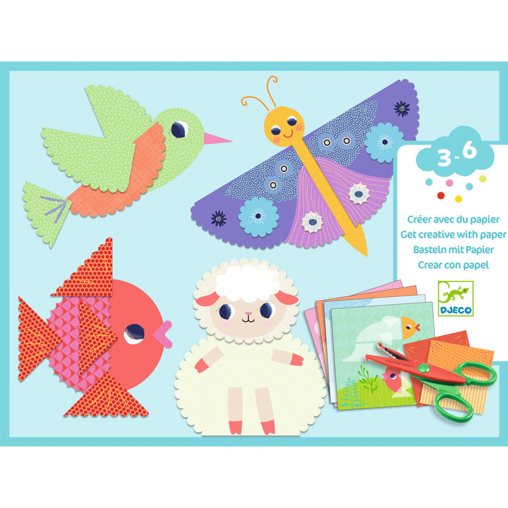 Djeco Crinkle Cutting Collage Scene