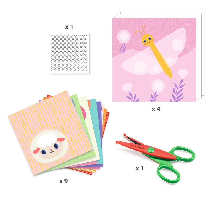 Djeco Crinkle Cutting Collage Scene