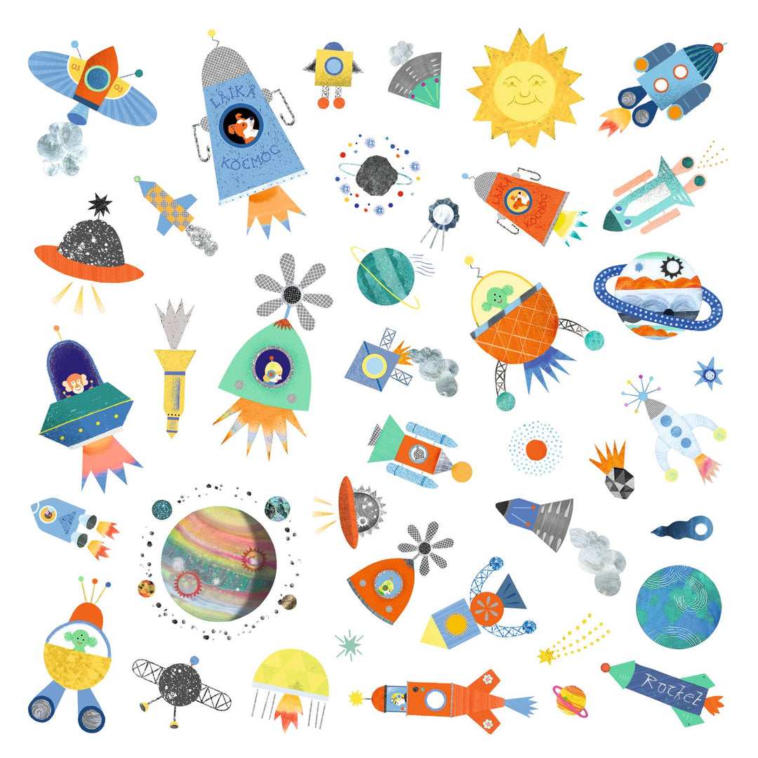 Djeco Interstellar Sticker Collection