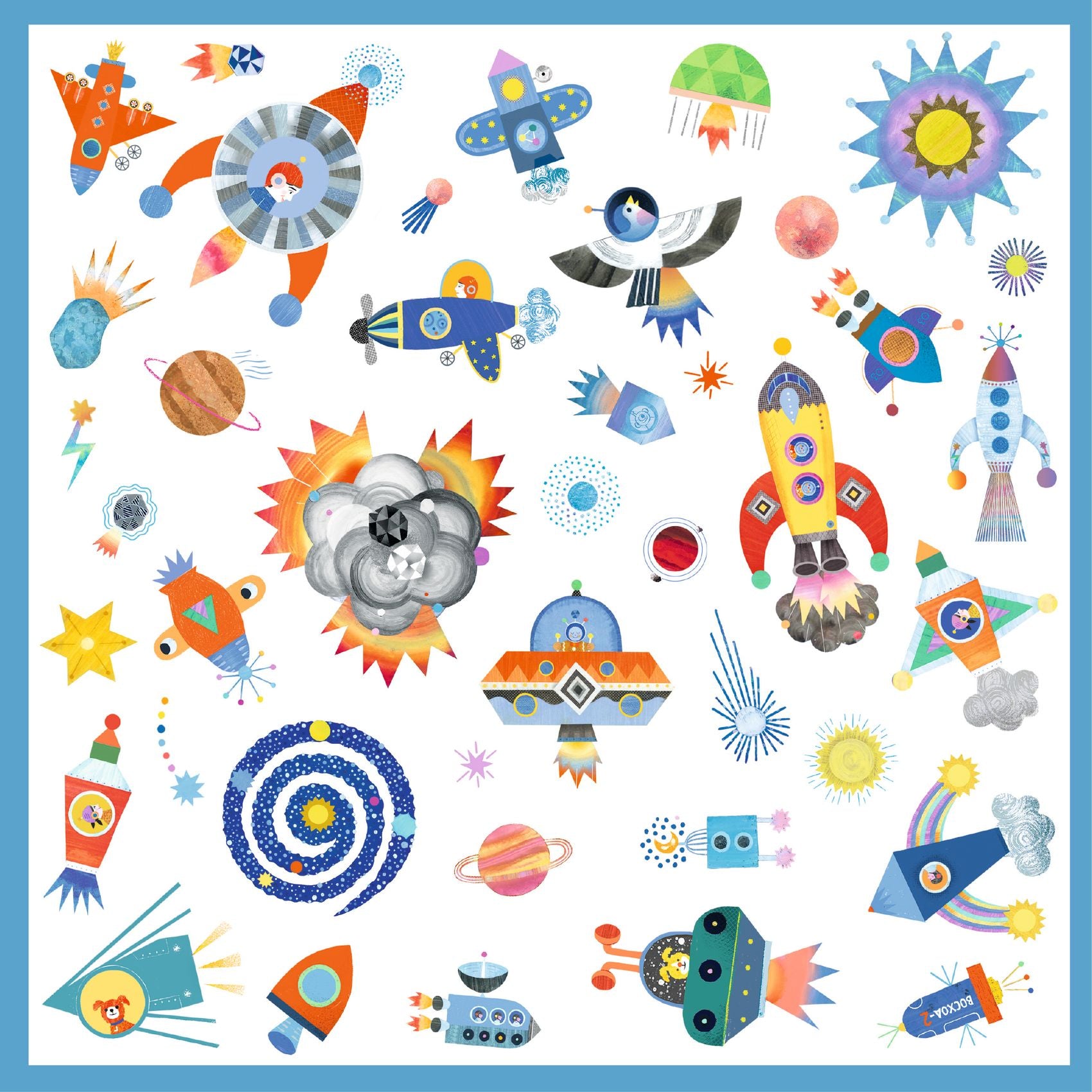 Djeco Interstellar Sticker Collection