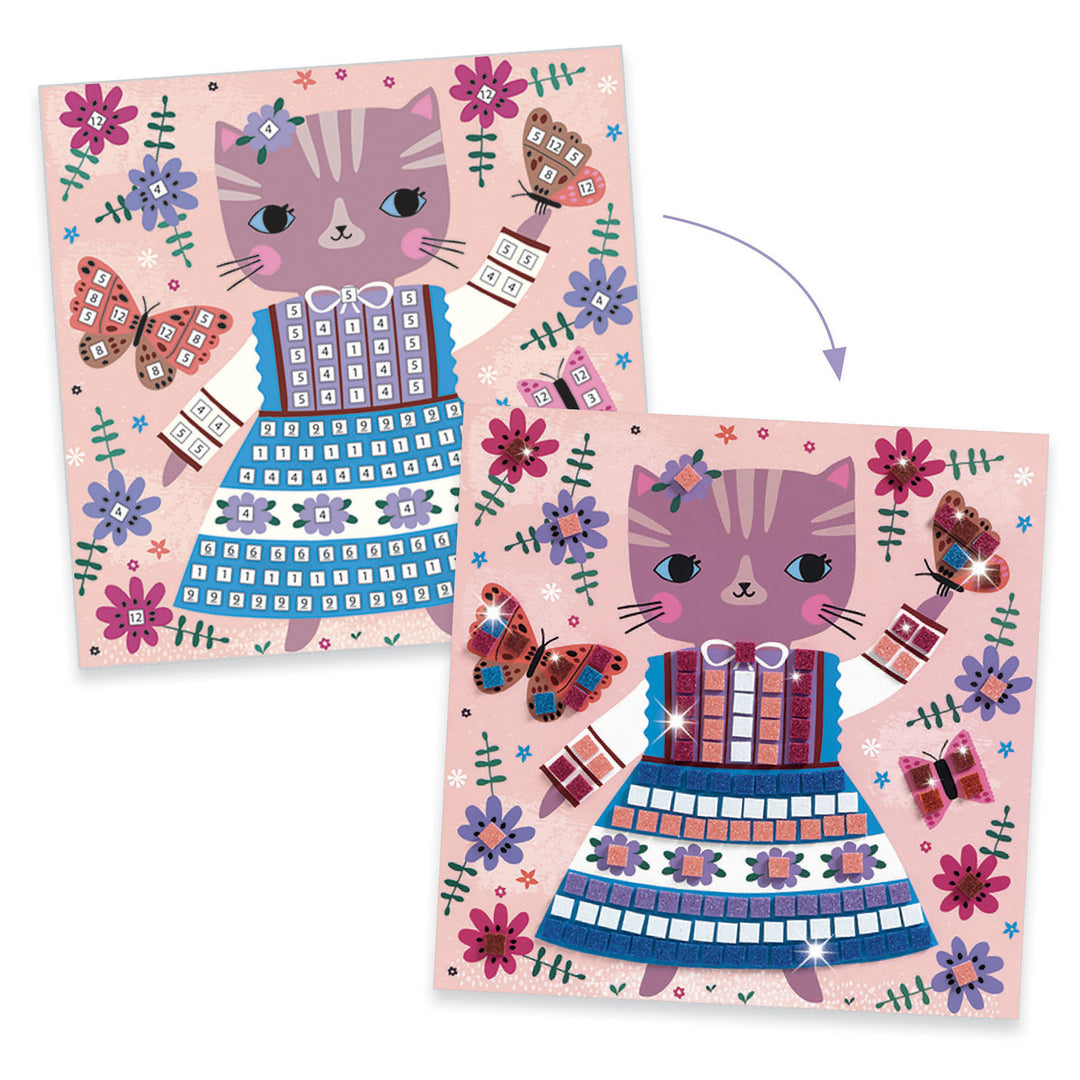 Djeco Soft Mosaics – Lovely Pets