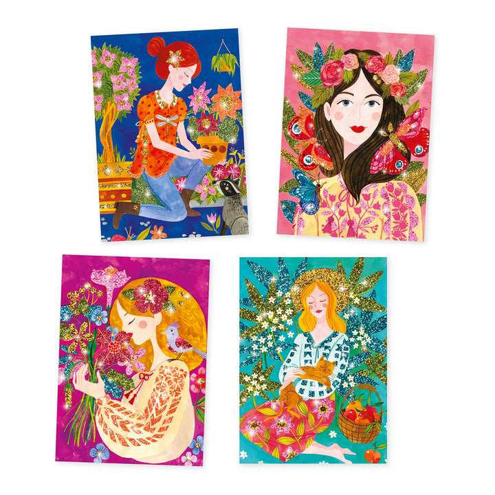 Djeco The Scent of Flowers Glitter Art
