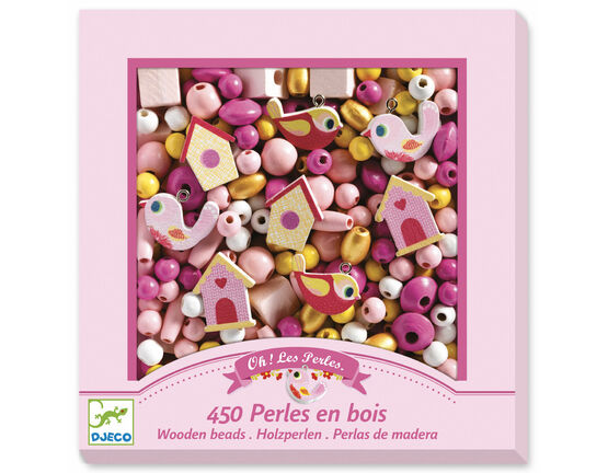 Djeco Wooden Beads – Birds