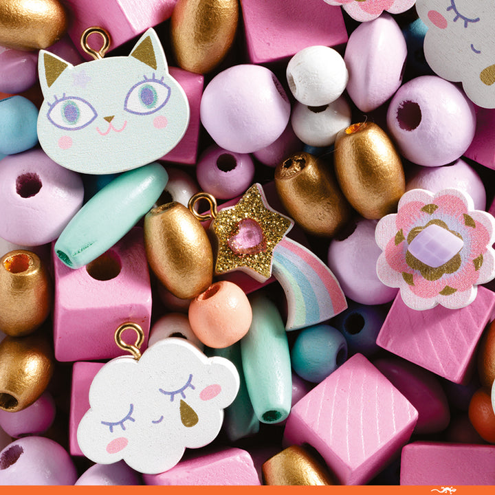 Djeco Wooden Beads – Rainbow