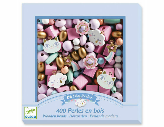 Djeco Wooden Beads – Rainbow