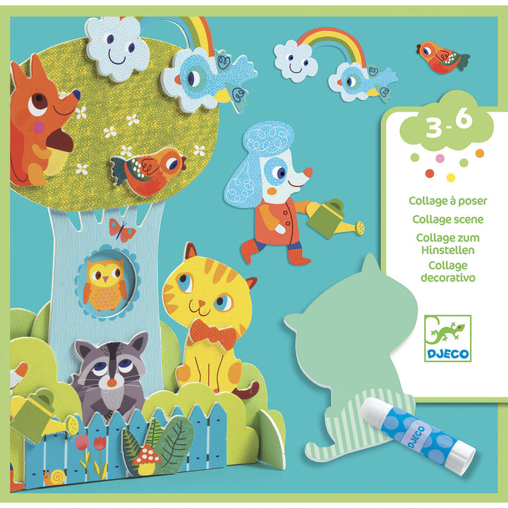 Djeco Garden Pals Collage Scene