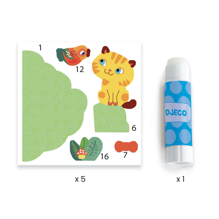 Djeco Garden Pals Collage Scene