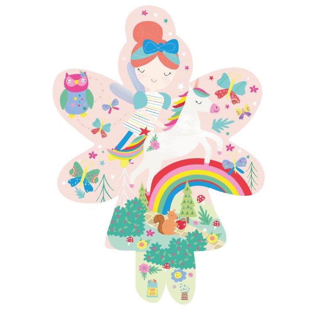 Floss &amp; Rock Rainbow Fairy Shaped Puzzle – 20 Piece