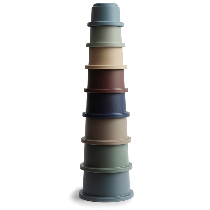 Mushie Stacking Tower Cups – Forest