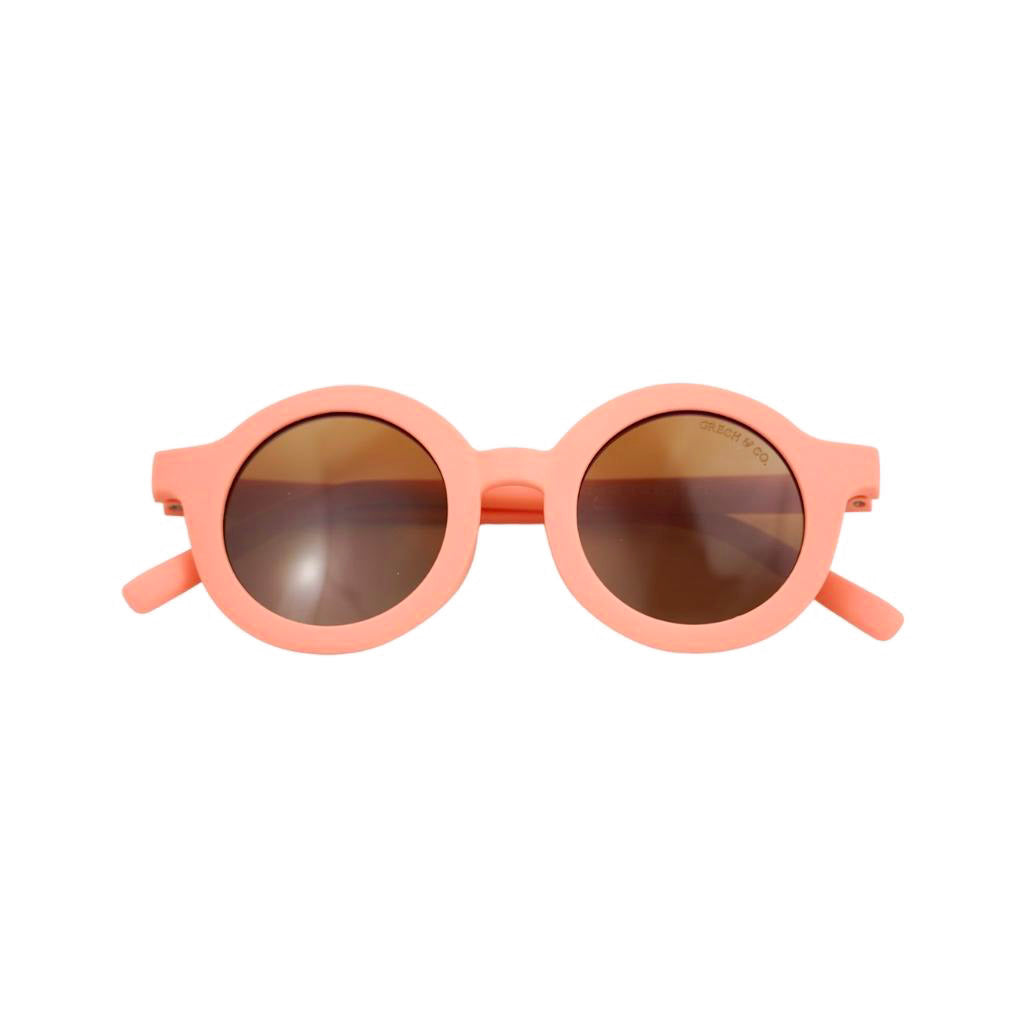 Grech & Co. Round Sustainable Sunglasses – Coral Rouge
