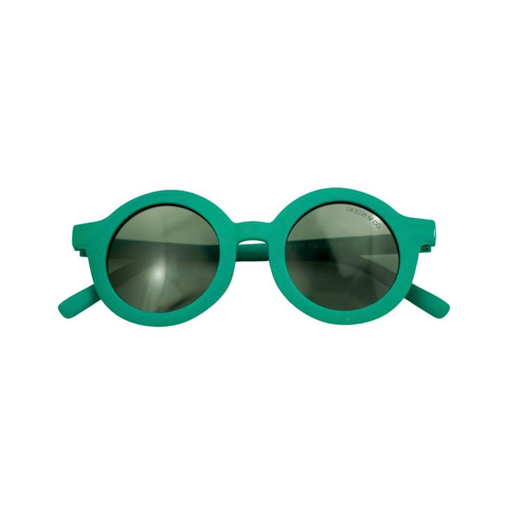 Grech &amp; Co. Round Sustainable Sunglasses – Emerald