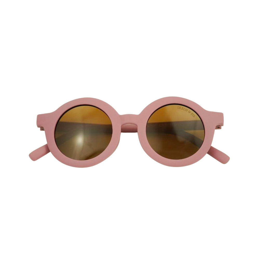 Grech & Co. Round Sustainable Sunglasses – Mauve Rose