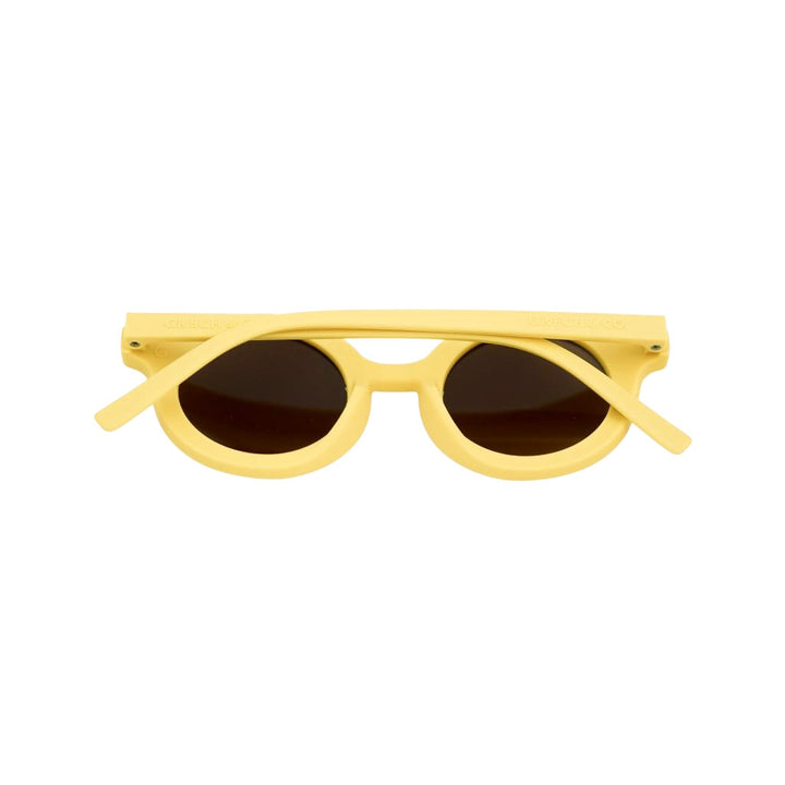 Grech &amp; Co. Round Sustainable Sunglasses – Mellow Yellow