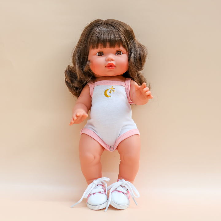 Tiny Harlow Tiny Tootsies Gingham Casual Doll Sneakers – Pink