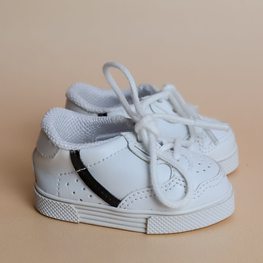 Tiny Harlow Tiny Tootsies Casual Doll Sneakers – Black Stripe