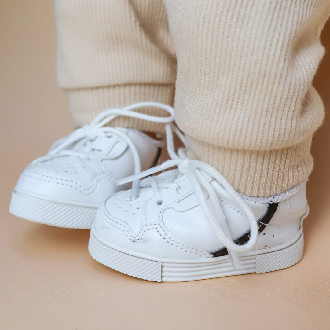 Tiny Harlow Tiny Tootsies Casual Doll Sneakers – Black Stripe