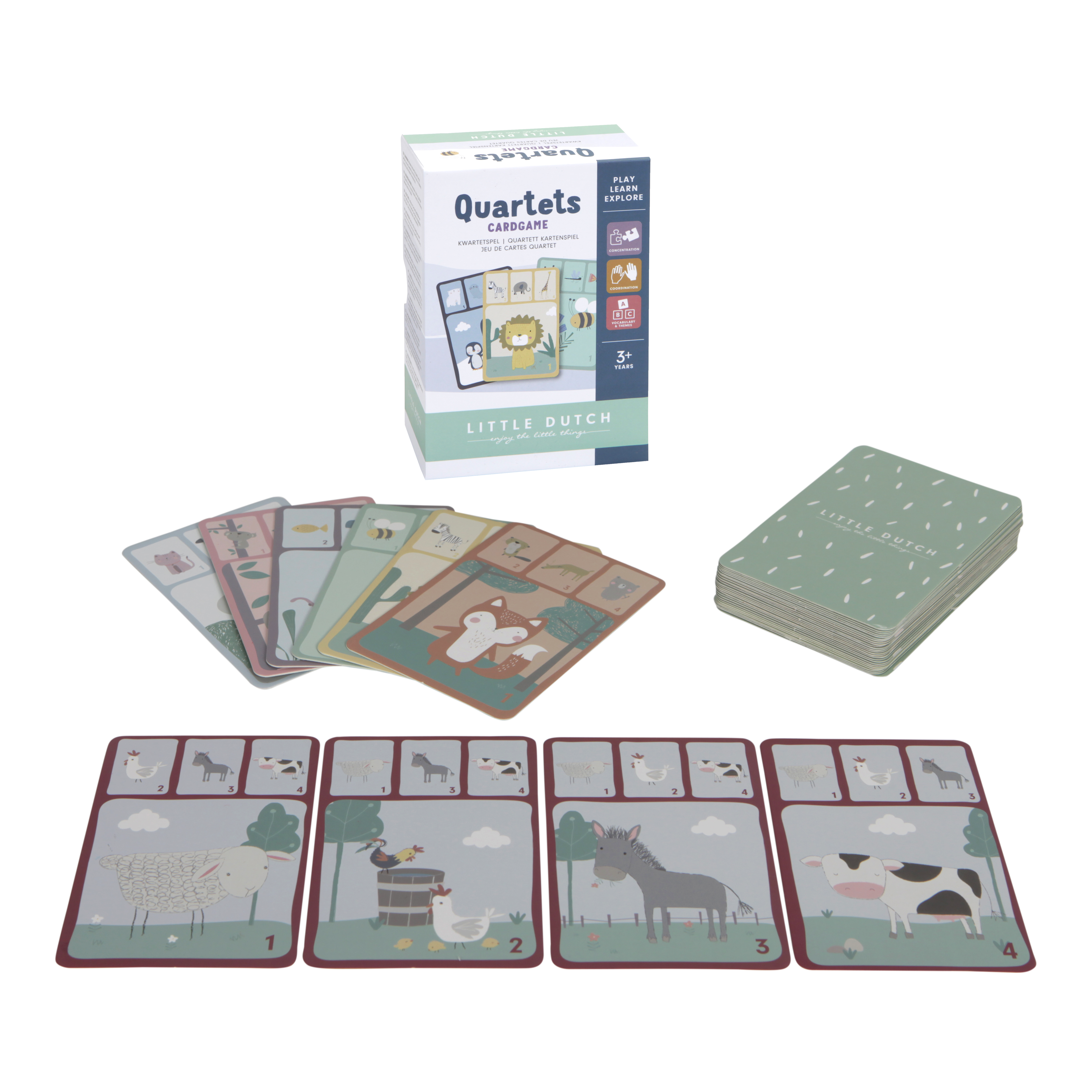 Little Dutch Quartets Card Game – Animals