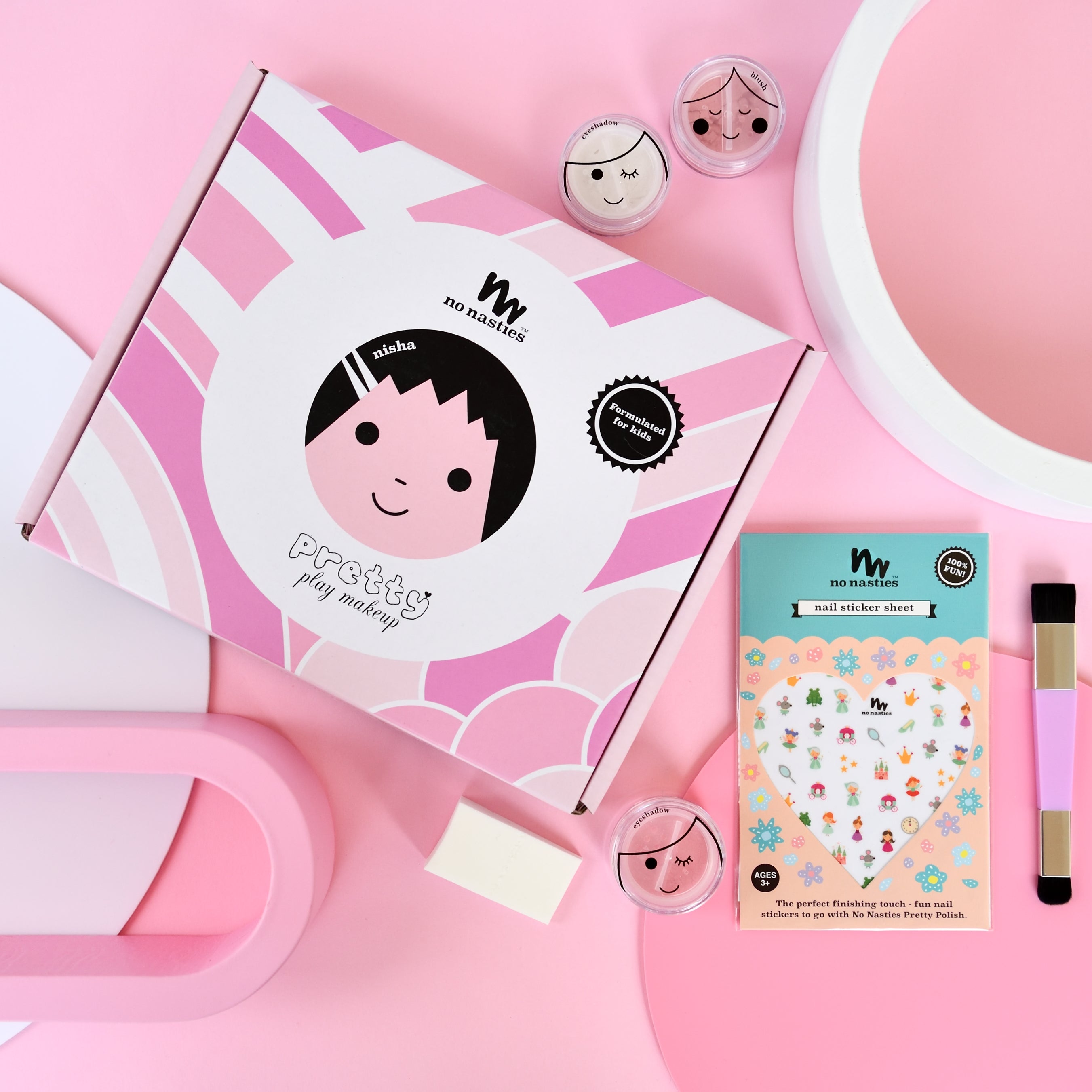 No Nasties Kids Natural Play Makeup Goody Pack – Nisha Pretty in Pink