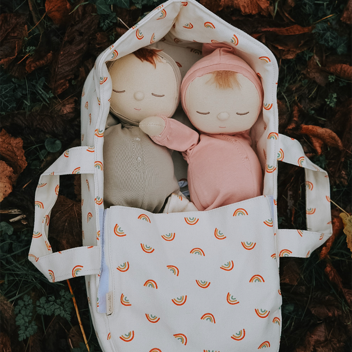 Olli Ella Dinkum Doll Carry Cot – Rainbow