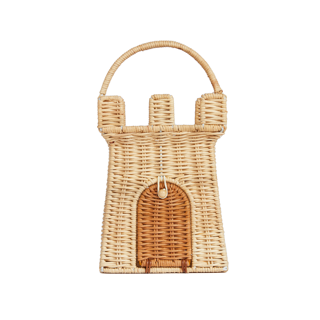 Olli Ella Rattan Castle Bag – Natural