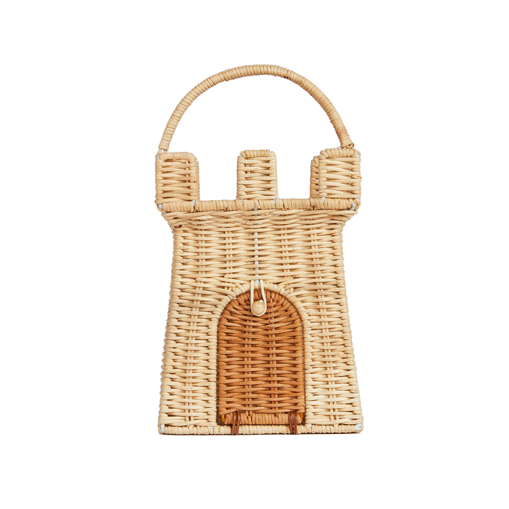 Olli Ella Rattan Castle Bag – Natural