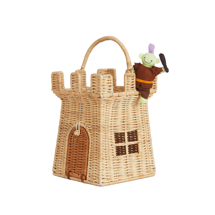 Olli Ella Rattan Castle Bag – Natural